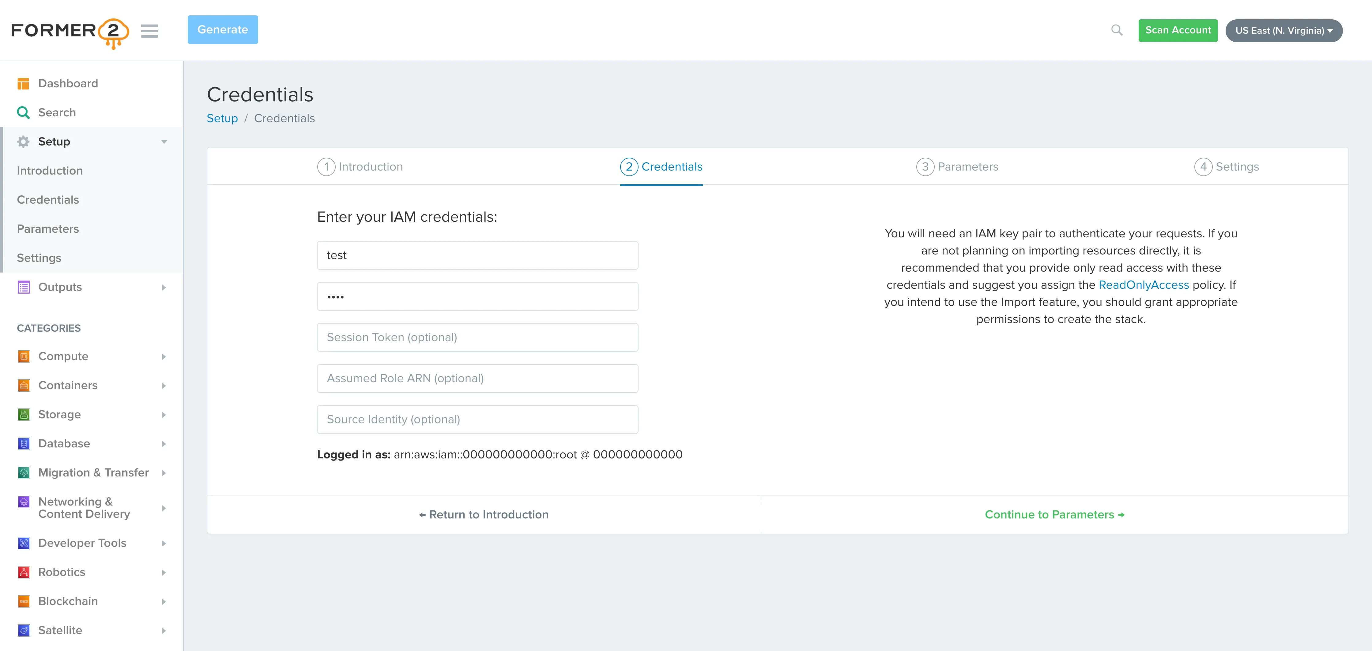 Configuring credentials