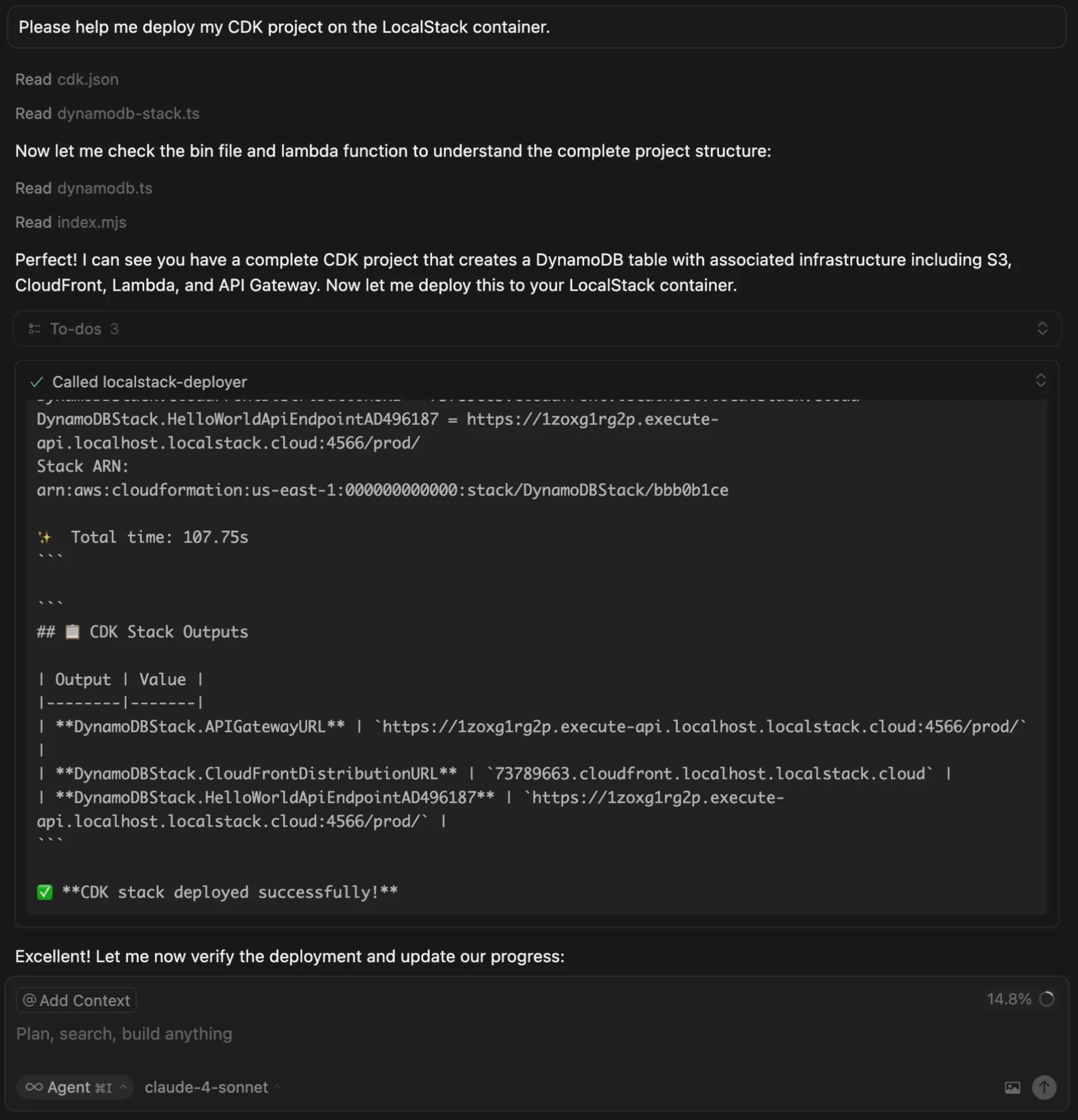 Deploying CDK Application with MCP Server