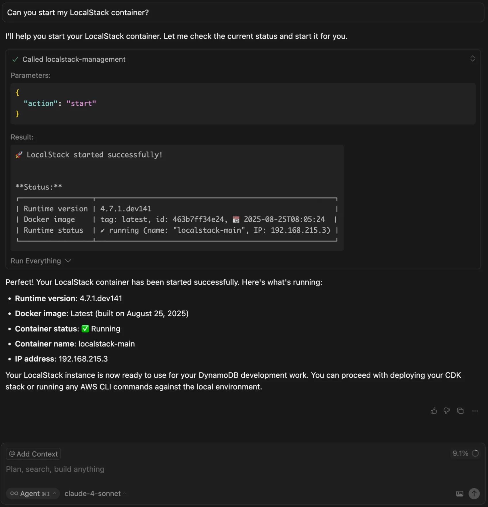 Starting LocalStack with MCP Server