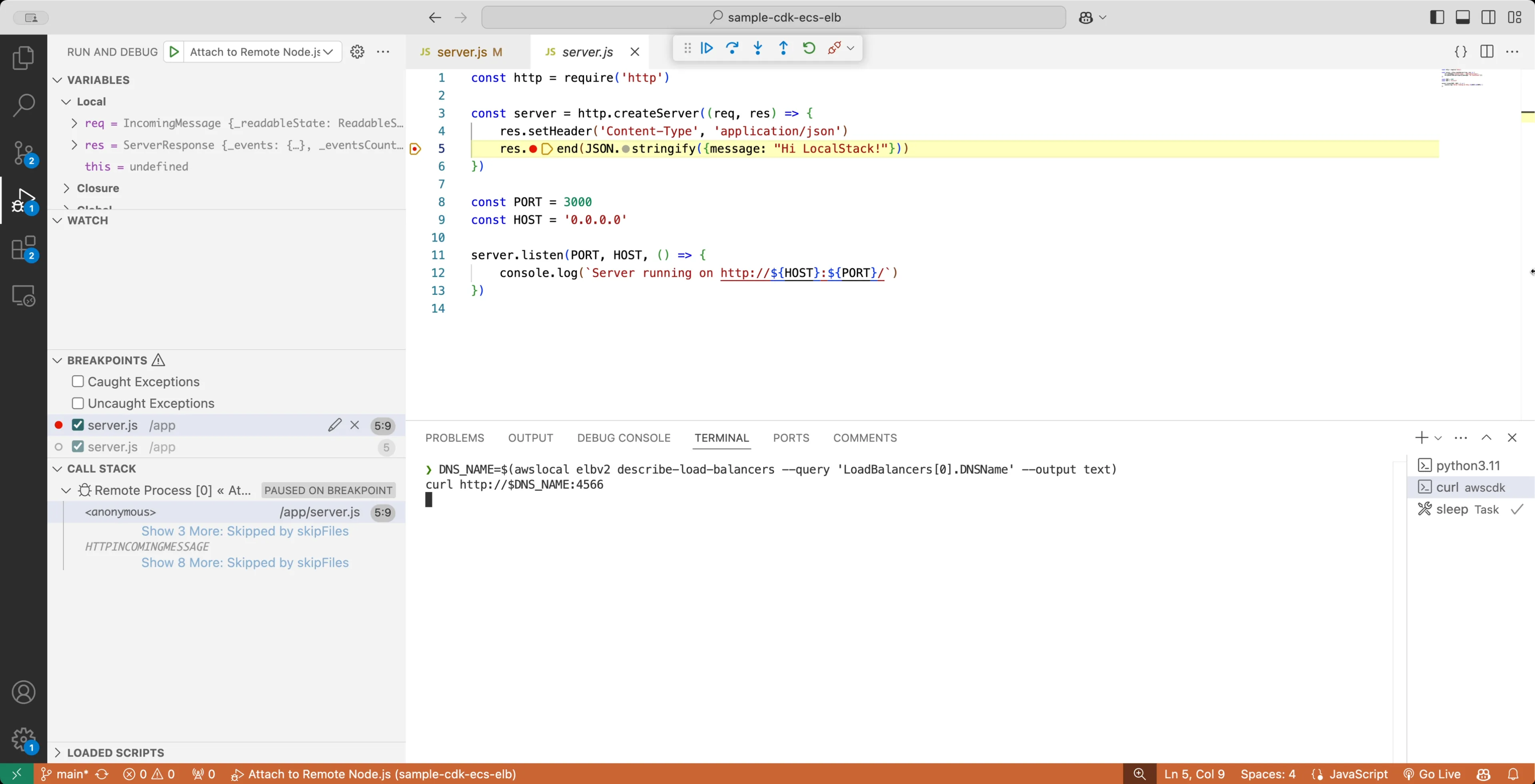 Remote debugging in action
