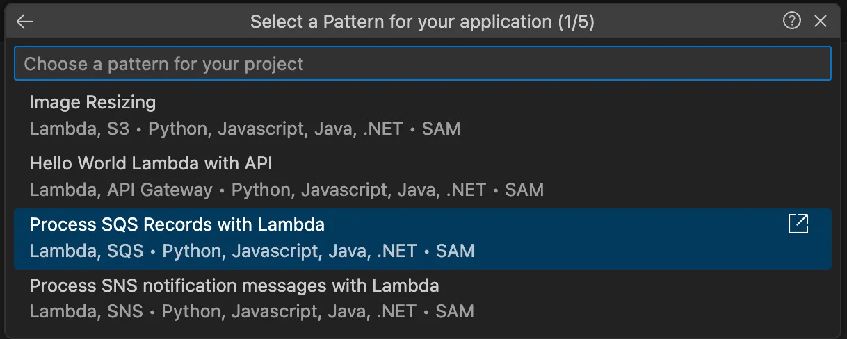 Process SQS records with Lambda