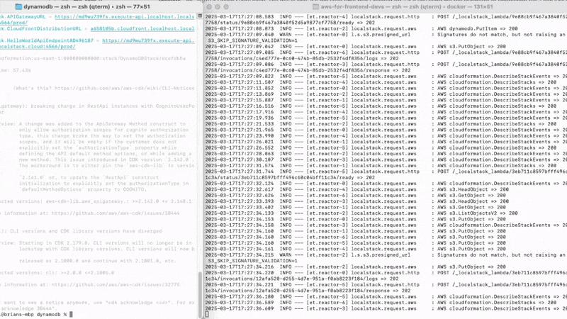 running localstack restart